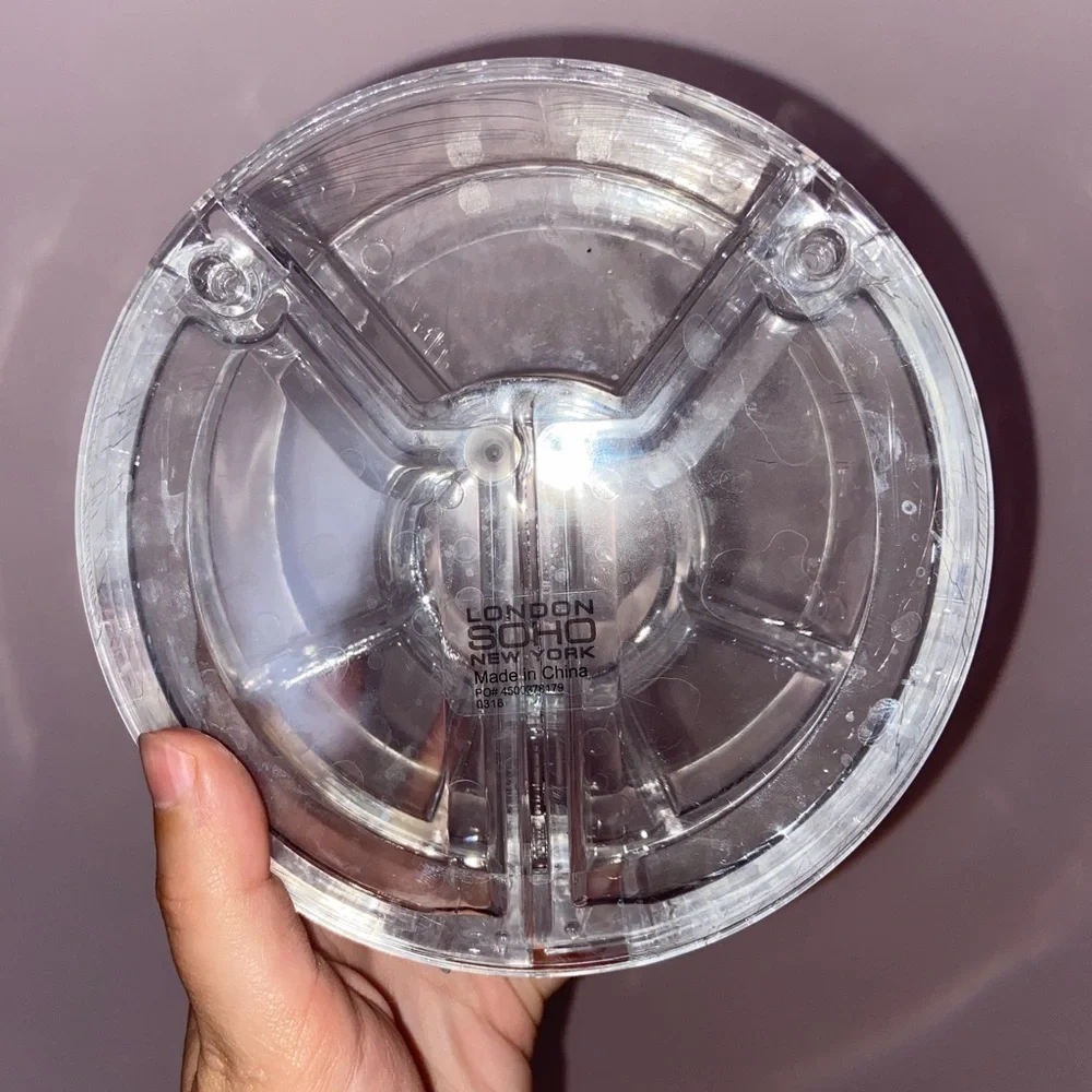 Clear acrylic makeup organizer